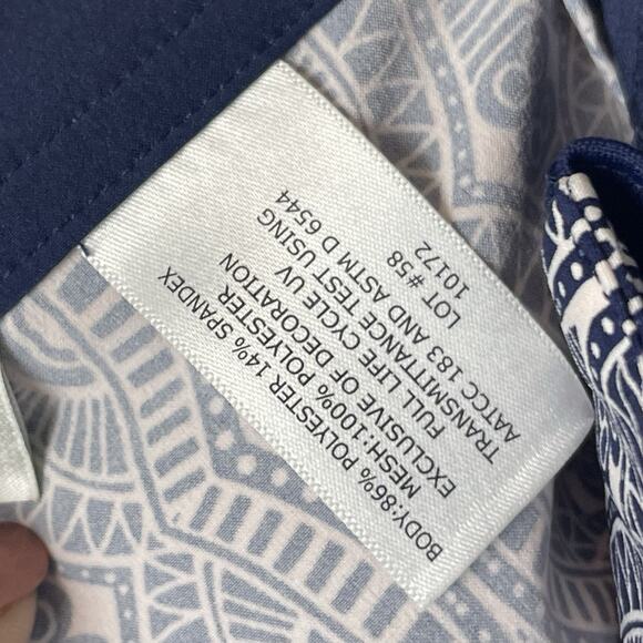 NWT Coolibar Men's Falcon Board Shorts Size 38 Blue Geometric Print UPF 50+ Swim - Picture 8 of 8